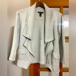 INC Petite Gray Cardigan Sweater